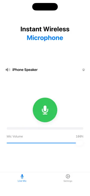 Mic To Speaker - Live Audio screenshot 1