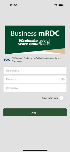 Waukesha State Bank mRDC screenshot 1