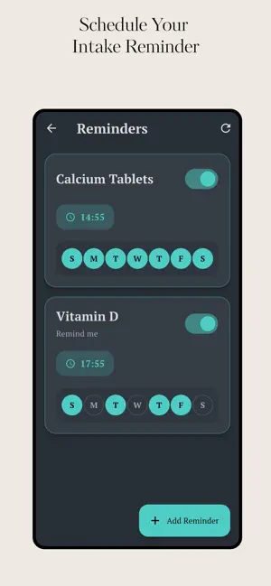 Calcium & Vitamin D tracker screenshot 4