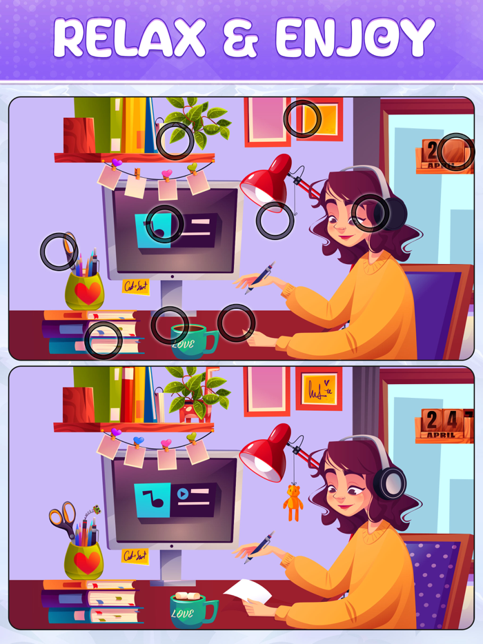 Find Differences Spot It Game