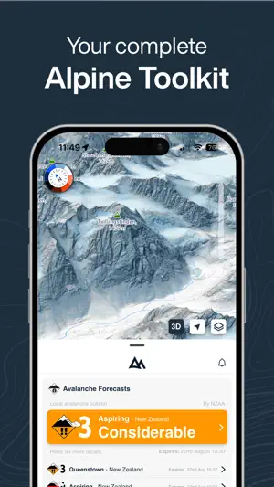 Contours: Ski Tour Snowboard screenshot 1
