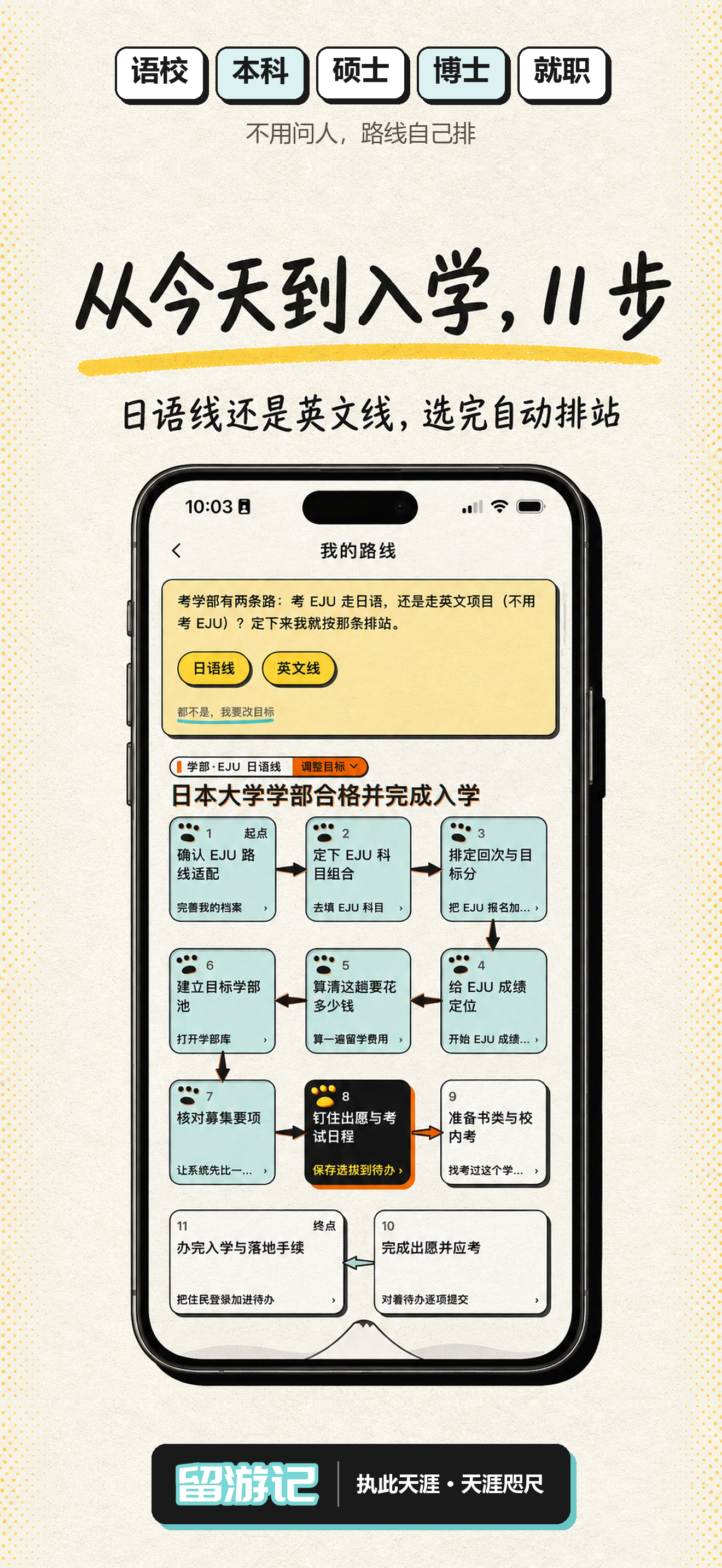 留游记-DIY日本留学考试神器 screenshot 2