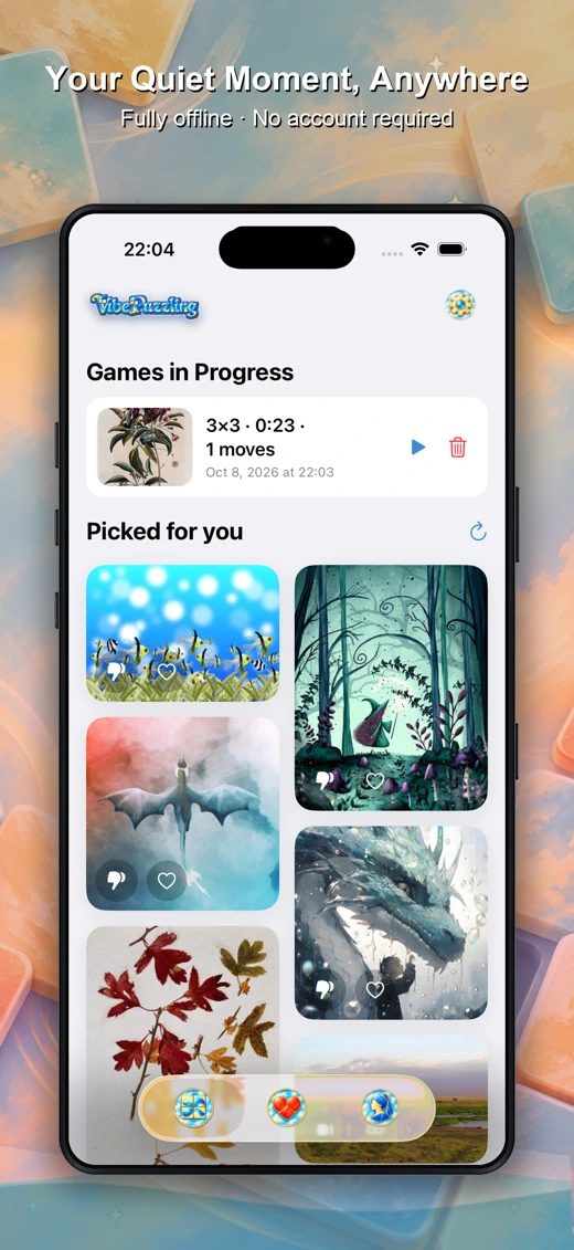 VibePuzzling: Sliding Puzzles screenshot 3