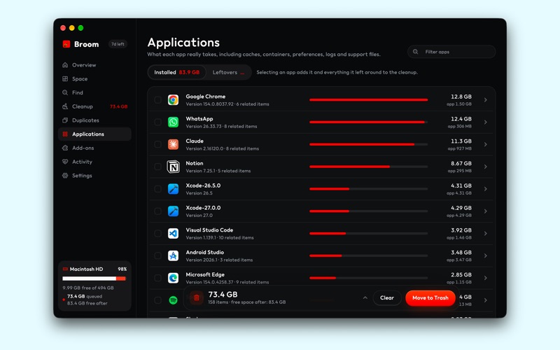 Broom: Disk Analyzer & Cleaner screenshot 6