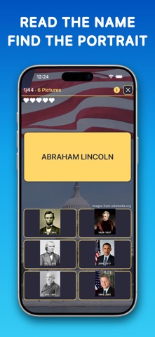 US Presidents Quiz en-US iPhone screenshot