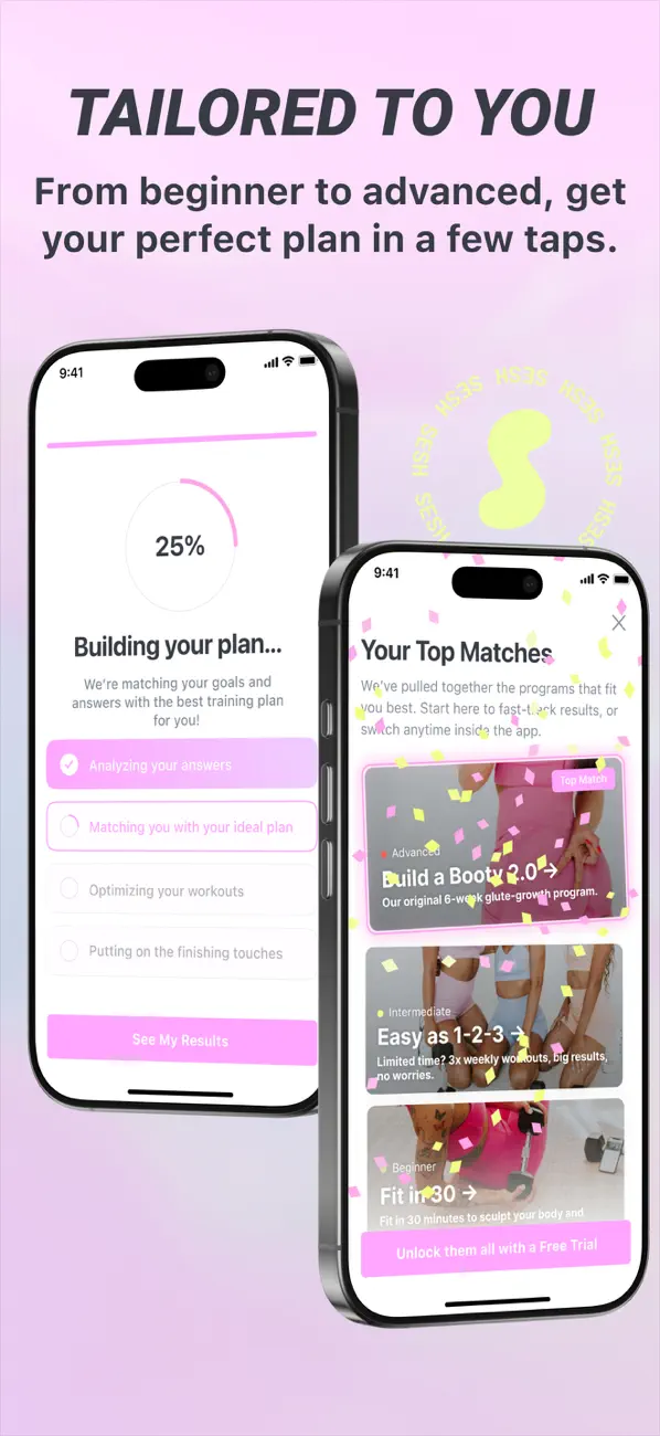 Screenshot #3 pour Sesh: Women Fitness & Workouts