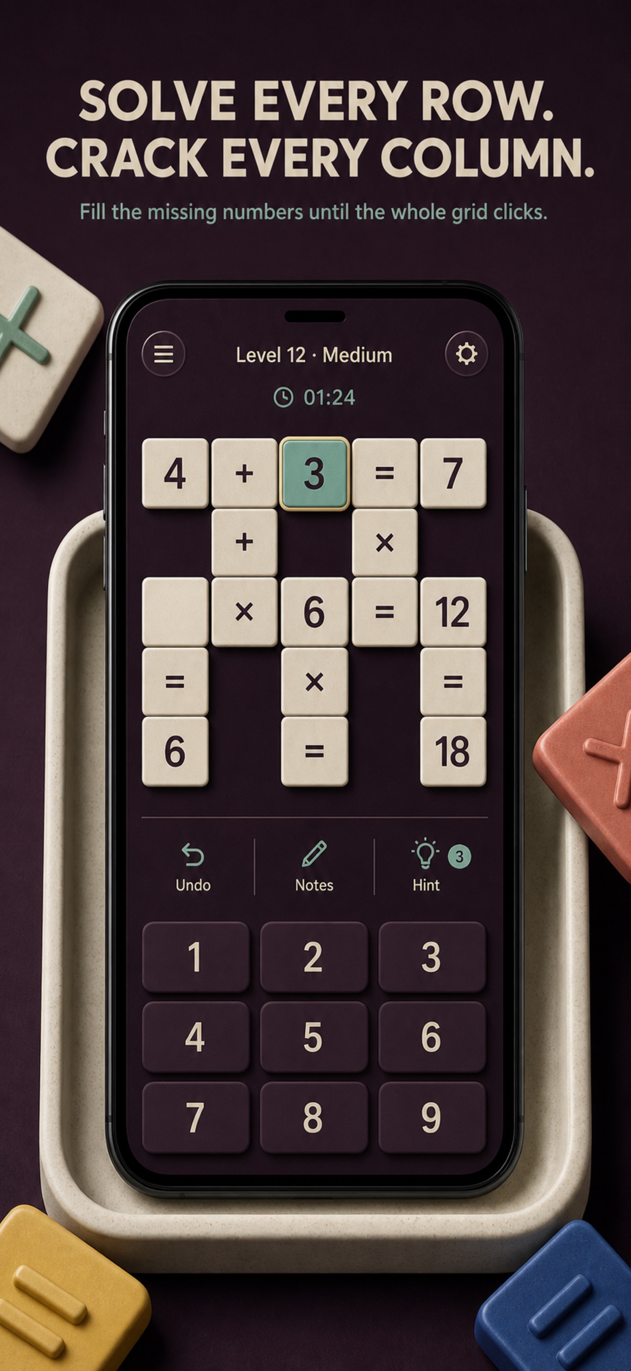 Screenshot 1 of Cross Number: Maths Crossword