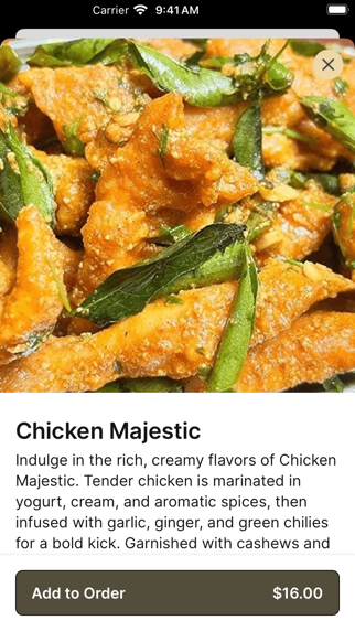 Barwachi Indian Grill iPhone screenshot 4 - Food & Drink app