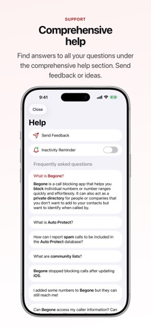 Begone: Spam Call Blocker Screenshot 7 of 8