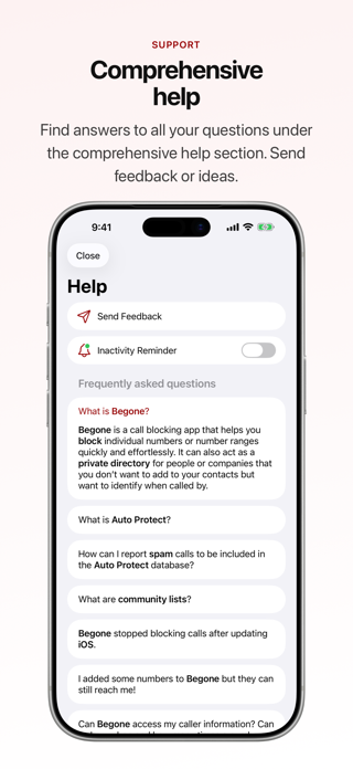 Begone: Spam Call Blocker Screenshot 7 of 8