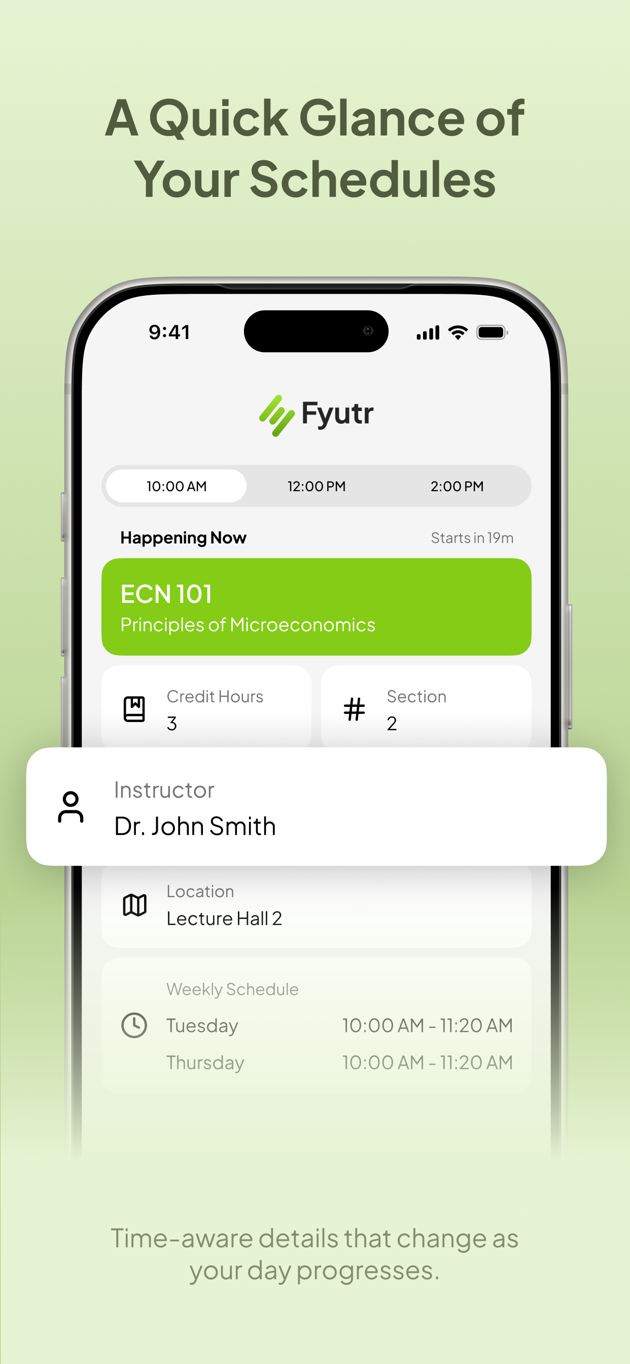 Fyutr - Student Calendar screenshot 2