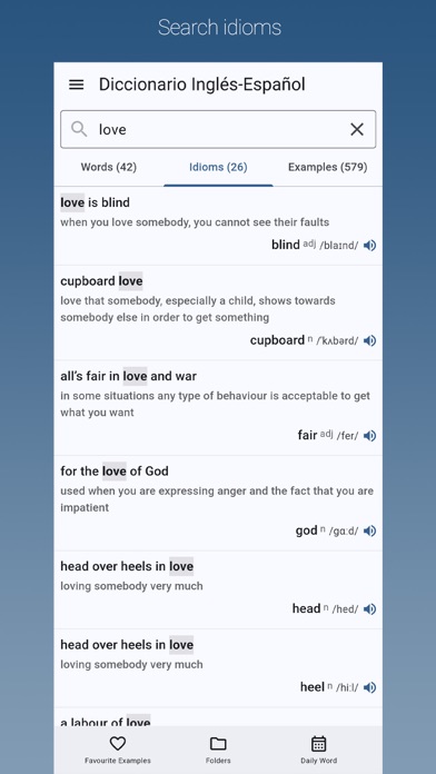 English-Spanish Dictionary Pro Screenshot