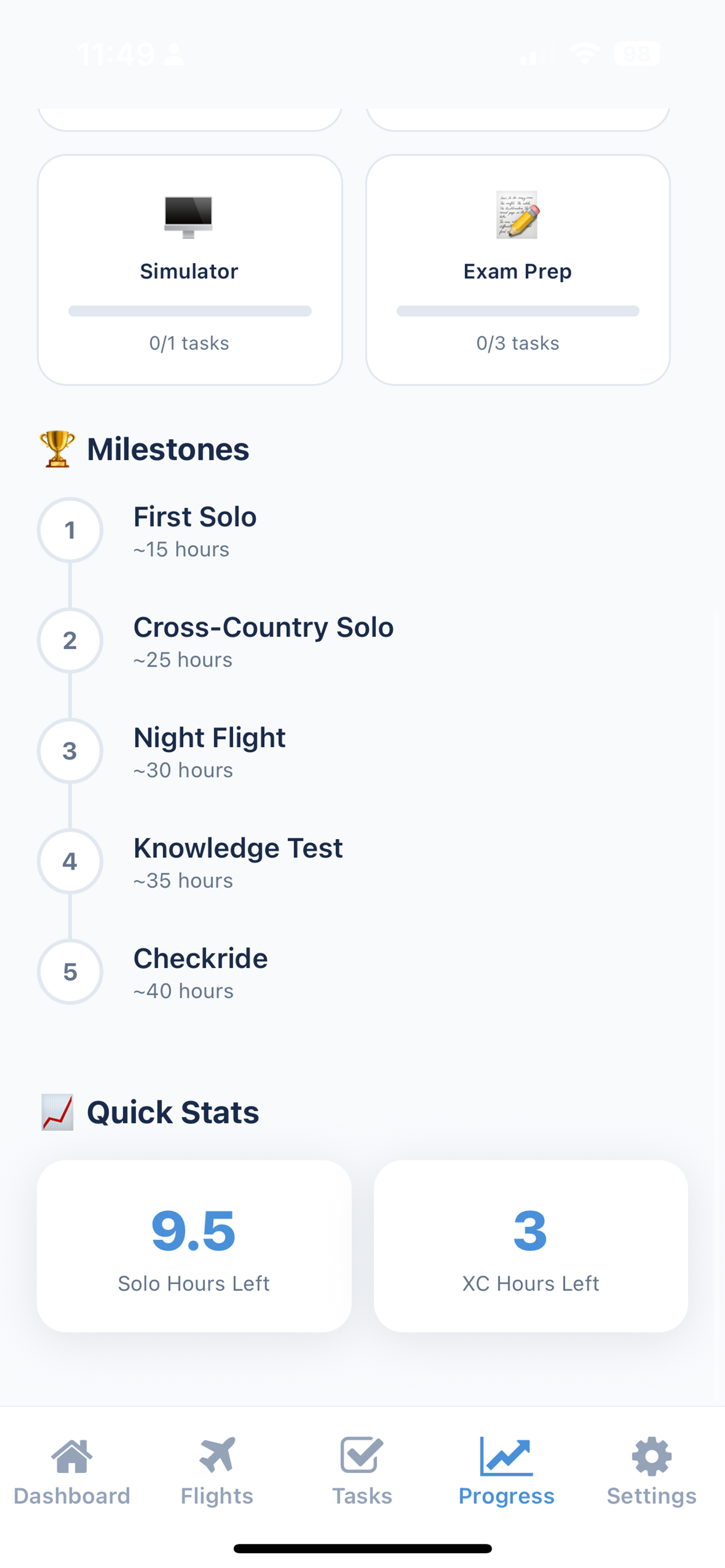 SkyLaunch: Flight Training App