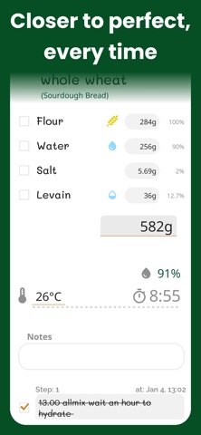 Sourdough Recipe Dragon iPhone screenshot