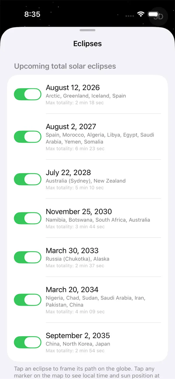 Screenshot #3 pour Eclipse Atlas