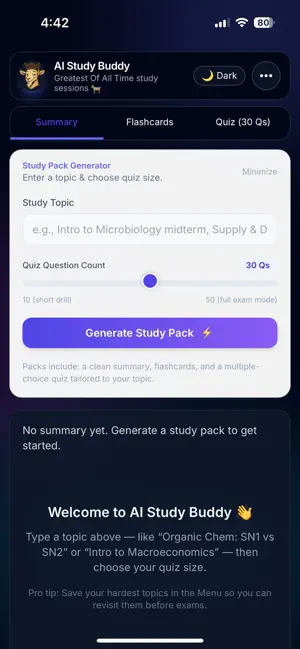 AI Study Buddy Uni Edition screenshot 1