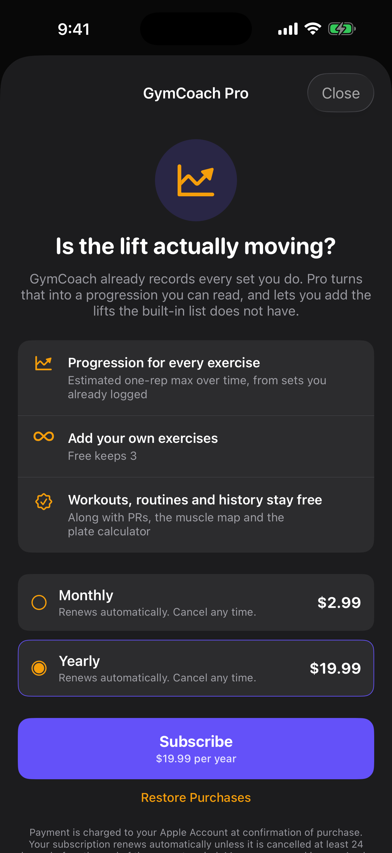 GymCoach: Workout Planner screenshot 5