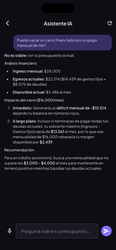 Vesta: AI Finance Copilot screenshot 4 of 5