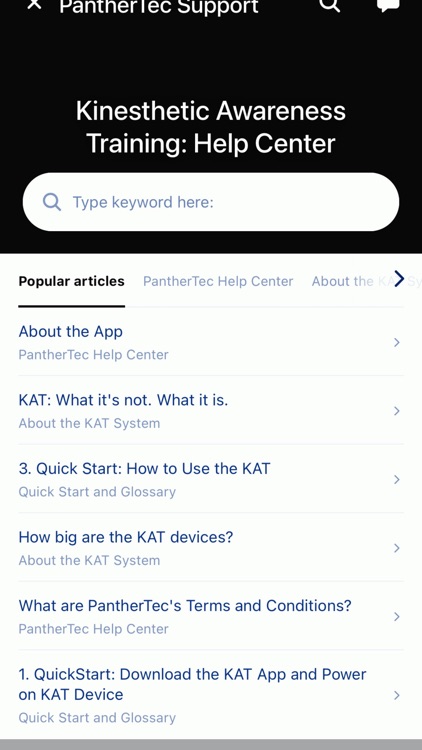 KinestheticAwarenessTraining