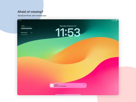 DeadLineTodo - DDL Management iPad screenshot 5 - Productivity app
