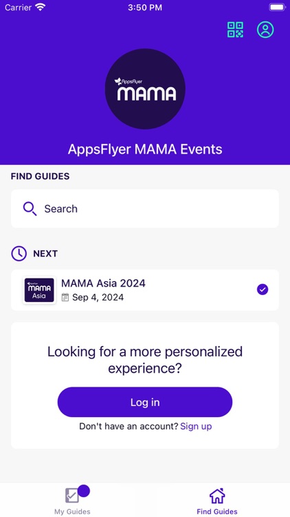 AppsFlyer MAMA Events App