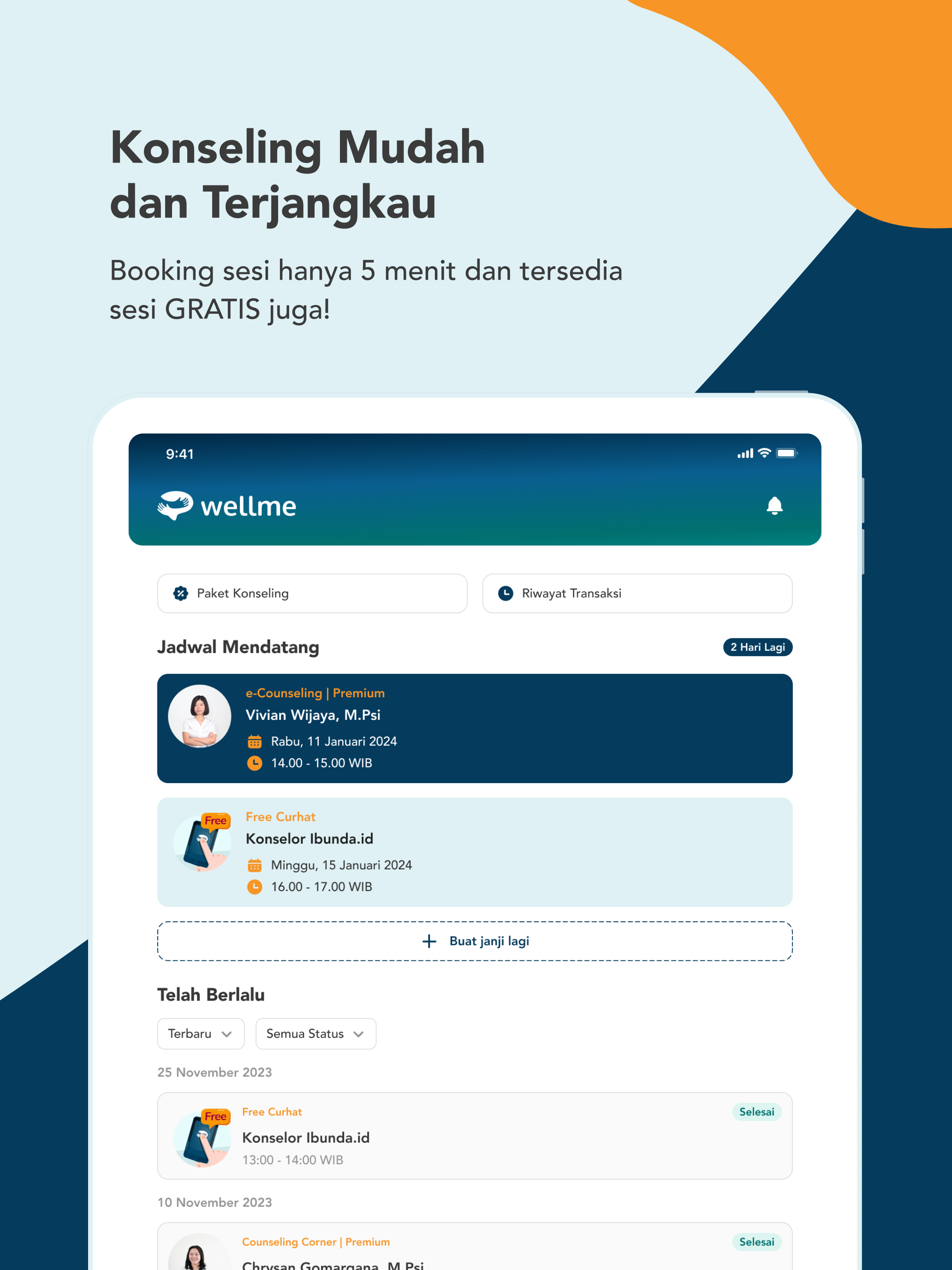 WellMe: Curhat & Konseling