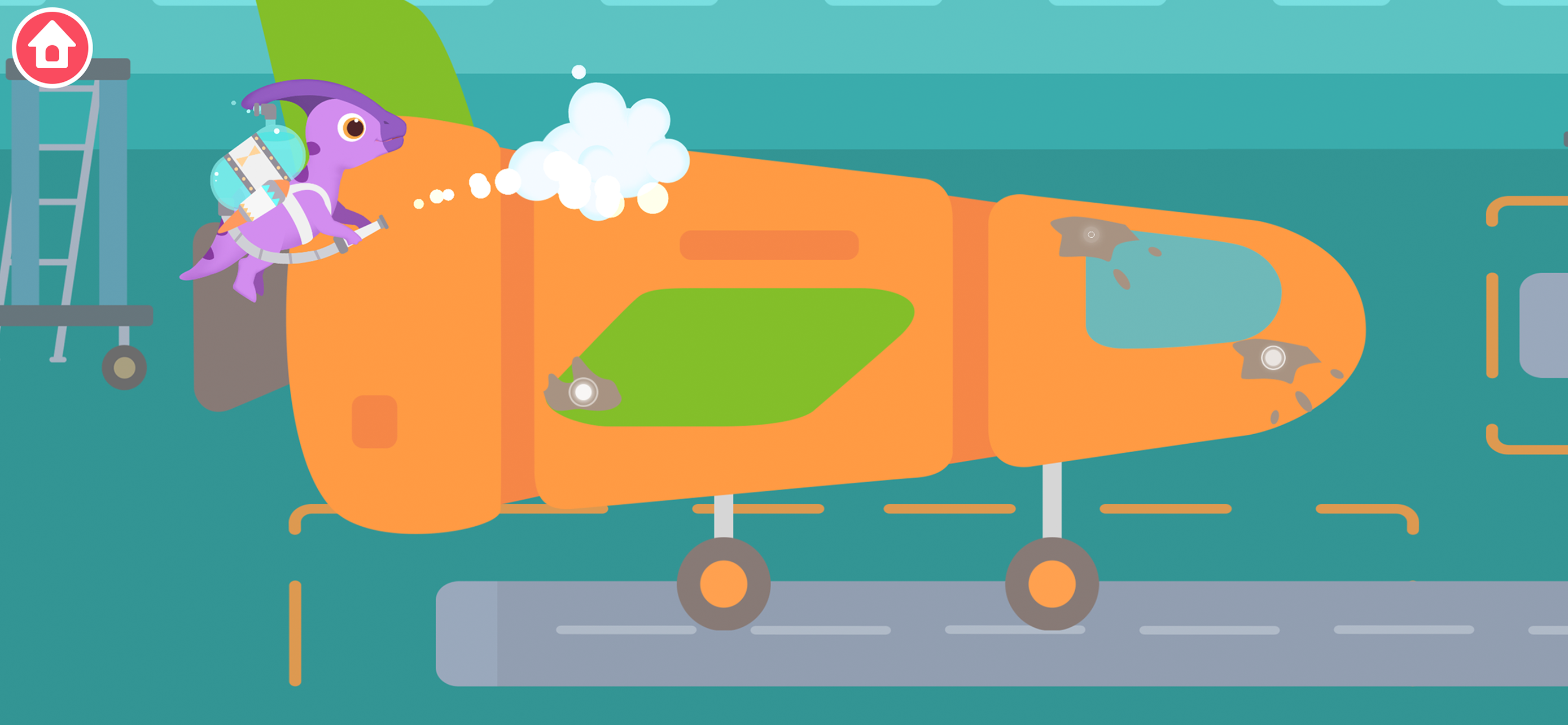 Dinosaur Airport Game for kids