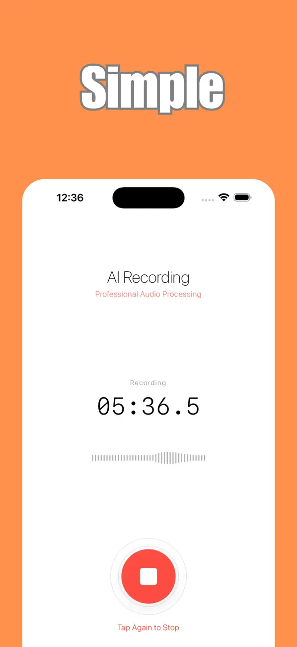 Screenshot #2 pour AIMIC - Audio Recorder