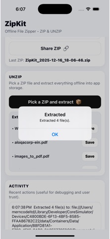 ZipKit: Offline File Zipper Screenshot 5 of 7
