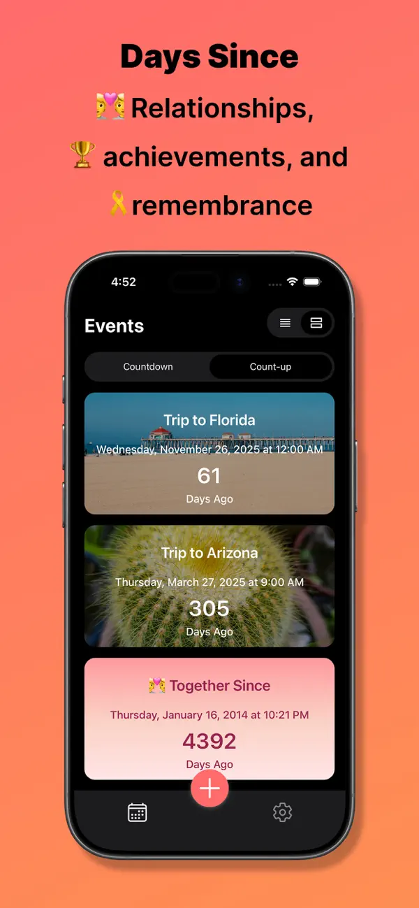 Screenshot #3 pour MyDays - Countdown & Count Up
