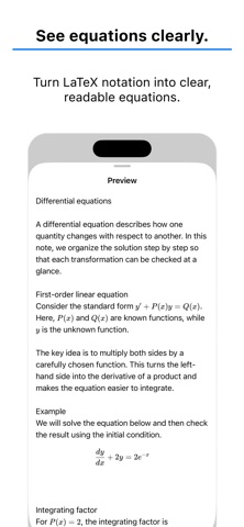 LaTeX Note screenshot