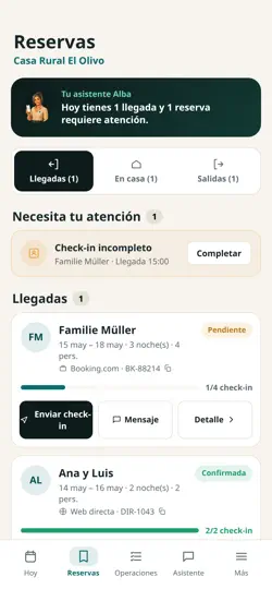 Captura de pantalla de Hospedajes.app en iPhone 3