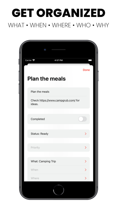 NextAction App iPhone screenshot 4 - Productivity app