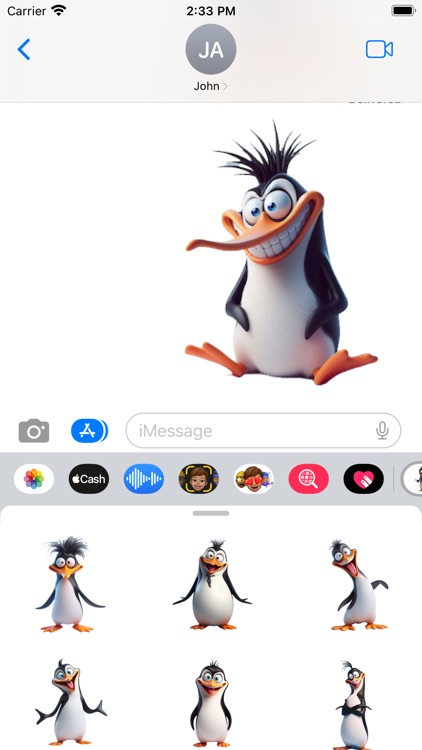 Goofy Penguin Stickers screenshot-4