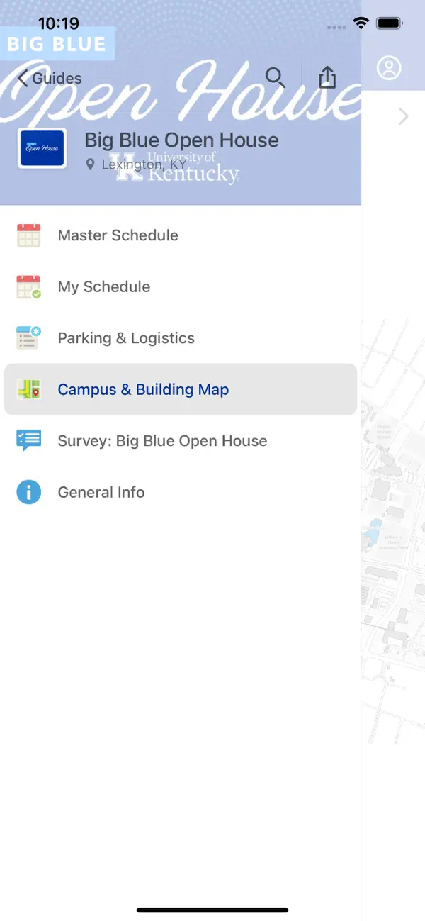 Screenshot #1 pour University of Kentucky Guides