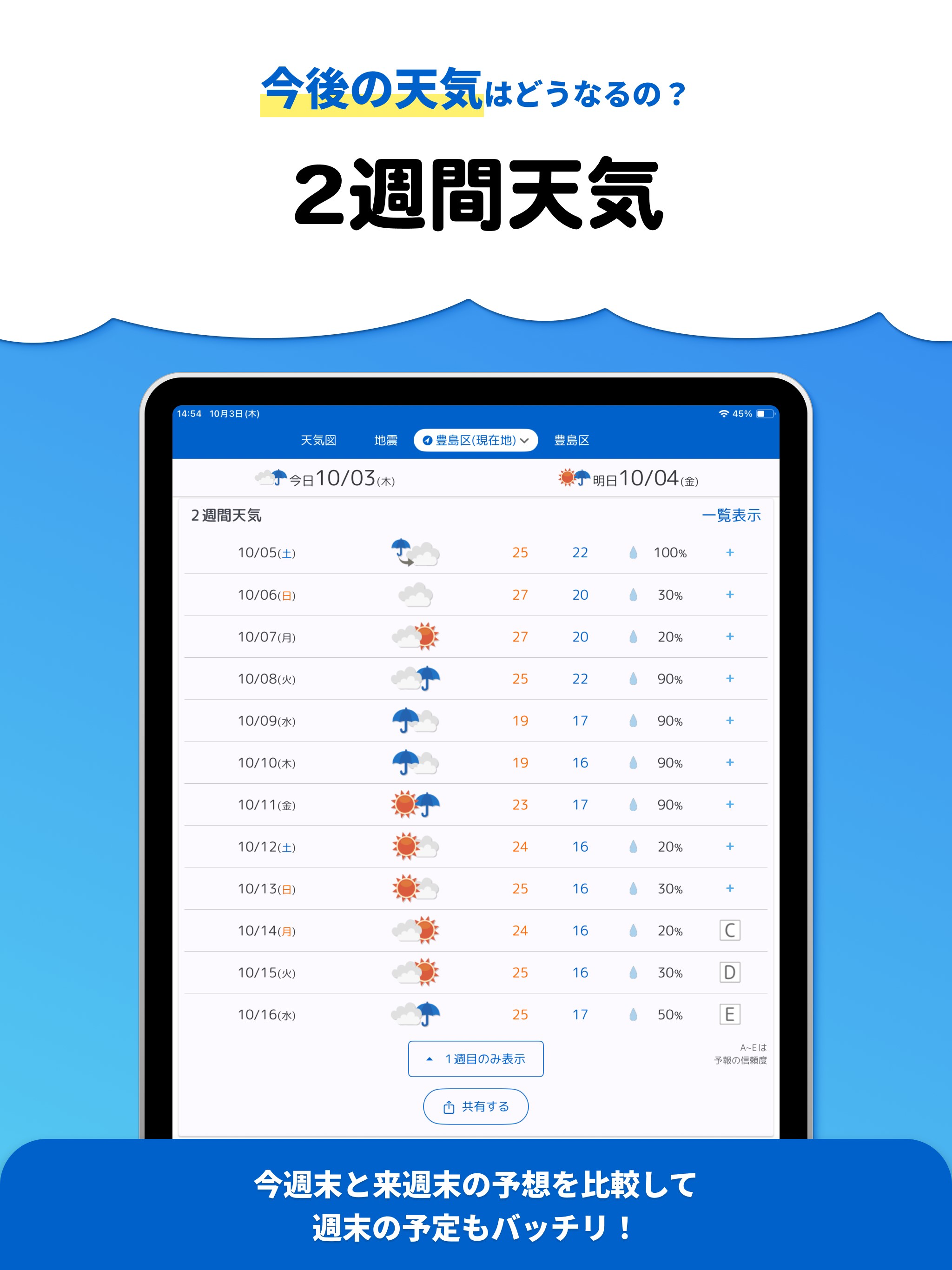 tenki.jp 天気予報・雨雲レーダー/地震速報