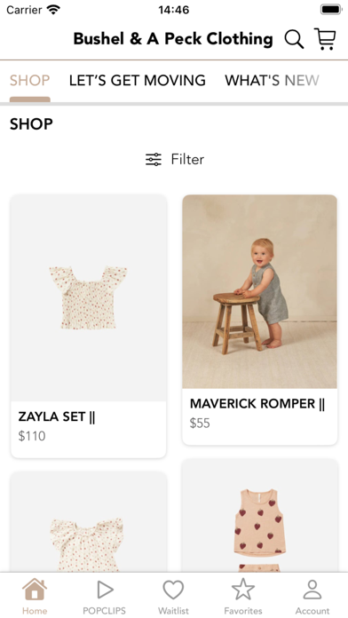 Bushel & A Peck Clothing Screenshot