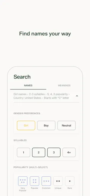 Nami: Baby Names & Meanings screenshot 2