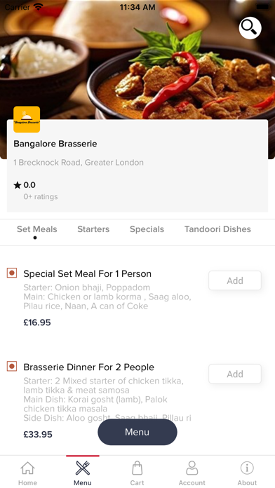 Screenshot #5 for Bangalore Brasserie