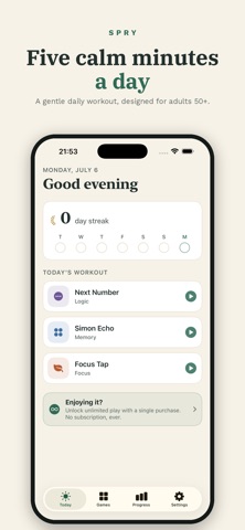 Spry: Brain Games for 50+ Screenshot 1 of 3