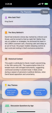 Scripture of the Day - Family iPhone screenshot