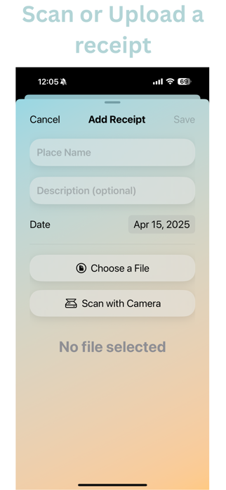 ReceiptSaverApp Screenshot 3 of 3