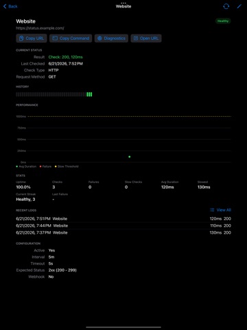 Uptime-monitor ipad screenshot 4