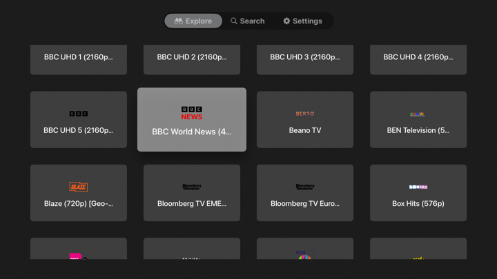 Screenshot #1 pour PRO Streaming IPTV