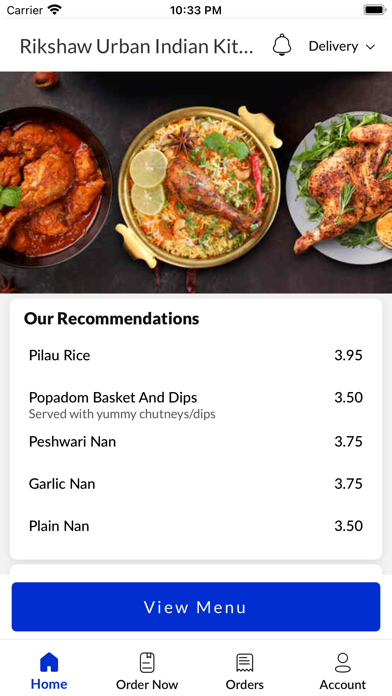 Rikshaw Urban Indian Kitchen. Screenshot