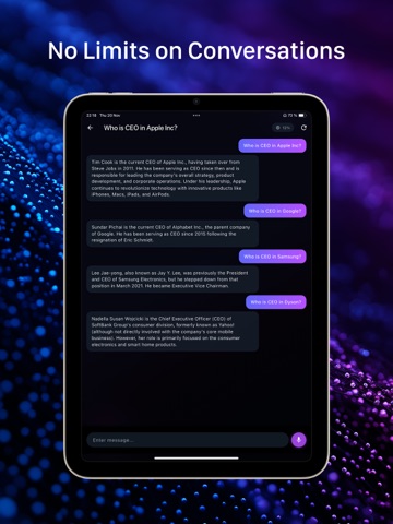 OmegaGPT - Offline AI Chat iPad screenshot