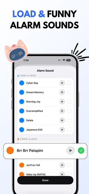 Push Clock UP:Loud Alarm Clock iPhone screenshot 5