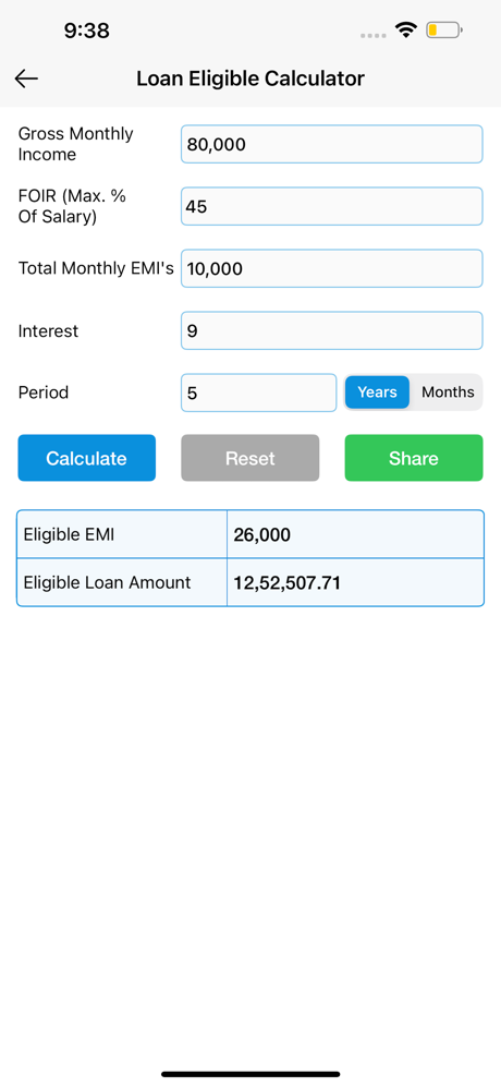 EMI Calculator : Loan Manager screenshot 6