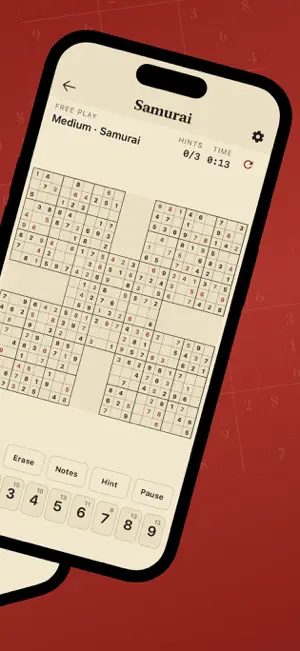 Sudoku Samurai Master screenshot 2
