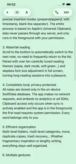 Capture d'écran de ConoP - Timestamp Every Copy sur iPhone 5